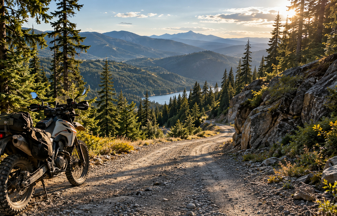 Northern California forest road